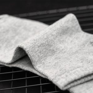 四季黑白灰男士大码短袜吸汗运动纯色短筒 跨境再生棉袜子男袜批