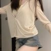 韩系复古港风一体式不规则斜开叉吊带背心纯色内搭上衣女
