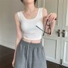 2024跨境吊带背心女夏季新款百搭修身打底小背心女欧美外贸批发