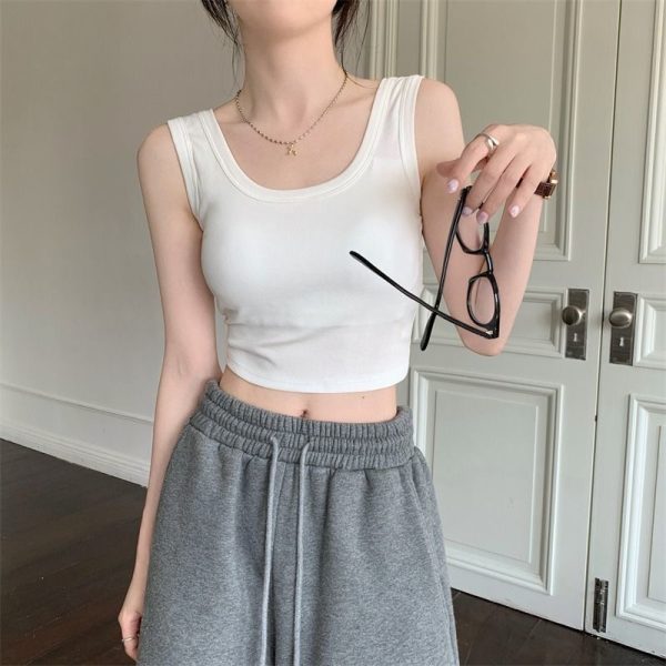 2024跨境吊带背心女夏季新款百搭修身打底小背心女欧美外贸批发