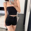网红纯色吊带背心女外穿上衣带胸垫一体式防下垂内搭聚拢抹胸内衣