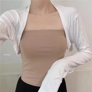 O1CN016Xo2cO1bevUMtimUA_2215580343491-0-cib 2023夏季冰丝针织高腰小披肩外套女长袖配吊带裙子外搭开衫超薄款