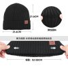 跨境针织帽男女士户外骑行滑雪防风毛线帽欧美秋冬加绒保暖帽子