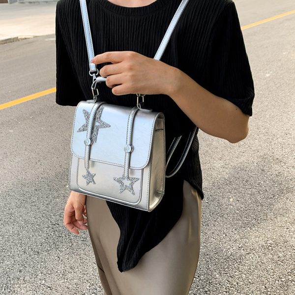 小众高级感包包女包网红星星翻盖单肩手提背包时尚百搭通勤双肩包