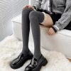 袜子女日系甜美蕾丝花边袜过膝大腿袜复古麻花洛丽塔穿搭小众靴袜