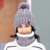 百搭保暖毛线帽子女冬季防寒韩版潮学生加绒甜美可爱堆堆毛针织帽