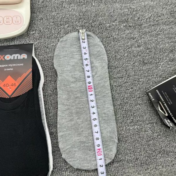 新款春夏秋男士船袜黑白灰隐形袜不掉跟浅口袜日常百搭诸暨袜子