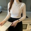半高领打底衫女内搭薄款秋冬新款洋气新款毛衣长袖针织衫中领上衣
