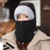专供出口新款防风骑行围脖一体帽子男女冬季骑车保暖神器防寒头盔内胆头套