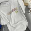 2024夏季新款短袖T恤女印花笑脸宽松半袖百搭圆领休闲情侣上衣女