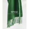 围巾女生高级感冬季百搭纯色长围巾仿羊绒流苏披肩护颈围脖scarf