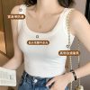 爆款吊带背心女内搭外穿无袖打底衫夏季螺纹背心修身遮副乳上衣女