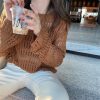 2025春夏新款甜美减龄镂空针织衫女潮薄款宽松显瘦纯色罩衫上衣女