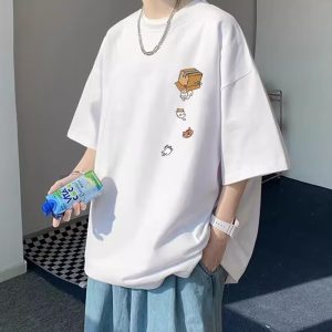O1CN01P3ugMT1Wt3f4C8iT8_2215967472845-0-cib 夏季新款短袖宽松t恤男士潮牌休闲半袖潮流体恤打底衫五分袖上衣