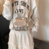 甜酷风银色双肩包包女2024新款时尚潮百搭旅行背包学生书包通勤包
