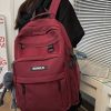 情侣书包韩版双肩包女款高级感 百搭潮流双肩包简约女大学生书包