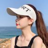【春夏爆款】镂空针织时尚空顶帽户外鸭舌遮阳休闲百搭遮脸太阳帽