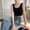 2024跨境吊带背心女夏季新款百搭修身打底小背心女欧美外贸批发