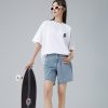 夏季白色纯棉落肩女t恤短袖韩版圆领宽松半袖胖mm显瘦大码女装