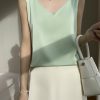 2024夏季大码服饰吊带打底内搭上衣辣妹外穿白色真丝吊带背心女夏