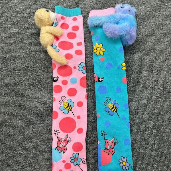 多种款式袜子跨境爆品网红可爱立体卡通小孩AB腿袜诸暨不挑款批发