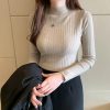 半高领打底衫女内搭薄款秋冬新款洋气新款毛衣长袖针织衫中领上衣