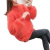 加厚水貂绒套头毛衣女亮片新款秋冬慵懒风学生宽松百搭打底针织衫