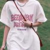 纯棉/粉字母BEEY