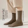 袜子女春秋季中筒棉袜防臭吸汗秋冬黑色日系长袜女士夏季长筒女袜