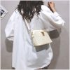 夏天上新仙女包包女2024新款潮韩版斜挎包单肩贝壳简约包pp编织