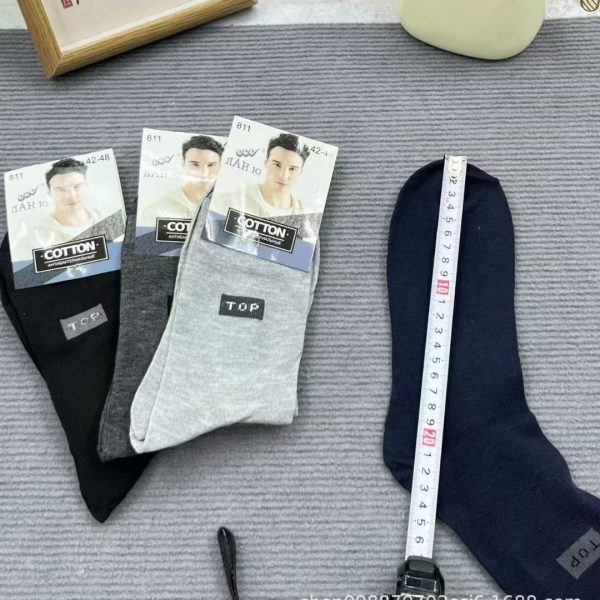 多种款式独立包装男士春秋休闲百搭中筒商务袜诸暨批发