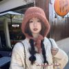 包包帽子女赫本风慵懒绑带堆堆帽甜美2024秋冬新款保暖百搭毛线帽