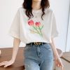 夏季女装纯棉短袖t恤女2024年新款白色内搭韩版宽松半袖上衣ins潮