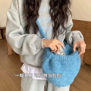 O1CN01gsFWfS1i2dqpvNO3o_2215606764355-0-cib 包包帽子女赫本风慵懒绑带堆堆帽甜美2024秋冬新款保暖百搭毛线帽