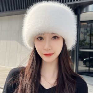 O1CN01gsmyJ01hLabs5sReJ_2218239134261-0-cib 2024冬季新款防银霜狐帽保暖平顶帽显脸小百搭护耳狐狸毛毛绒