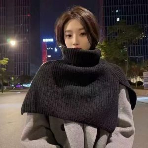 O1CN01jCznp123SqYV7bbKE_2220875737255-0-cib 新款韩系氛围感围巾女冬季外搭保暖围脖女针织护颈脖套假领子披肩