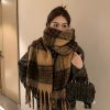 2025新款马海毛围巾女秋冬季韩系高级感百搭美拉德仿羊绒保暖披肩