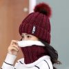 百搭保暖毛线帽子女冬季防寒韩版潮学生加绒甜美可爱堆堆毛针织帽