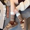秋冬季袜子女加绒加厚保暖毛圈袜日系冬天中筒袜诸暨袜业袜子批发
