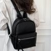 跨境新款双肩包女 简约高颜值轻奢质感PU出游通勤背包 旅行包潮韩