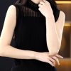 抖音同款背心吊带女打底蕾丝半高领领打底衫拼接内搭爆款服装批发
