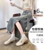 开叉复古牛仔半身裙女2025年春装新款高腰显瘦a字裙中长款包臀裙