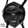 经典六格新款亮面PU时尚潮流几何菱格手提女包 6格折叠百变单肩包