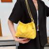韩版时尚流行腋下包包女2023夏季新款菱格潮链条包质感单肩水桶包
