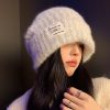 帽子女2024新款冬季保暖毛线帽大头围显脸小宽松护耳针织帽韩版潮
