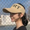 【春夏爆款】镂空针织时尚空顶帽户外鸭舌遮阳休闲百搭遮脸太阳帽