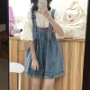 牛仔背带短裤女百搭2025春夏新款韩版阔腿裤薄款宽松显瘦短裤休闲