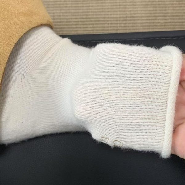 秋冬新款时尚后跟字母卷边堆堆袜子女学院风ins潮韩系百搭中筒袜