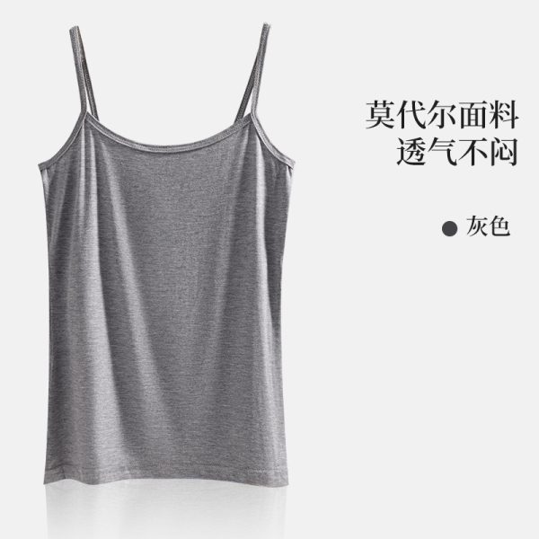 2024春夏新款莫代尔吊带背心女美背百搭显身材舒适可外穿睡衣批发