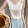 2024夏季大码服饰吊带打底内搭上衣辣妹外穿白色真丝吊带背心女夏